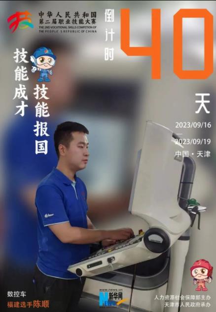 龙岩华侨职专教师陈顺登上第二届全国技能大赛赛事海报
