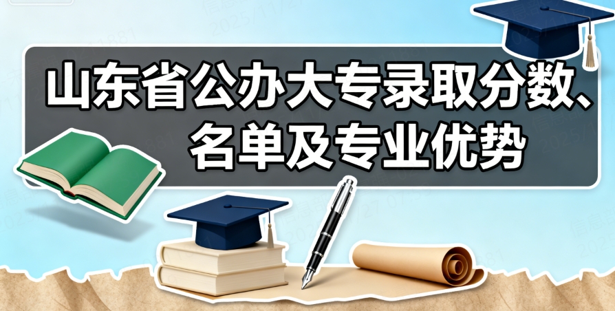 山东省公办大专录取分数、名单及专业优势
