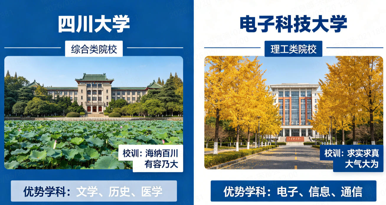 电子科技大学 vs 四川大学：全面对比与报考指南